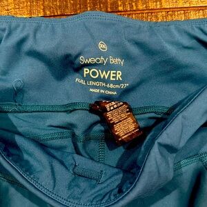 Sweaty Betty power leggings teal